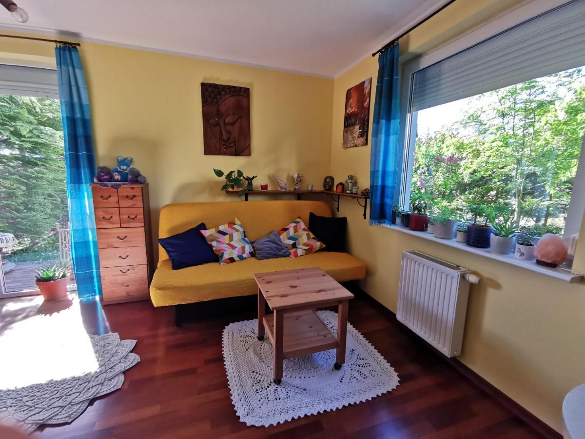 Przytulna Kawalerka Z Ogrodem Apartment กดัญสก์ ภายนอก รูปภาพ